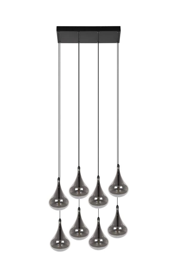 Lucide TEARS - Pendant light - LED Dim. - G4 - 8x1,5W 3000K - Black - turned off